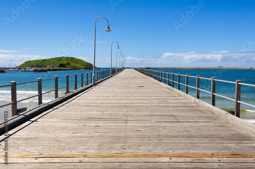 Old timber jetty in the harbour - Coffs Harbour, NSW, Australia