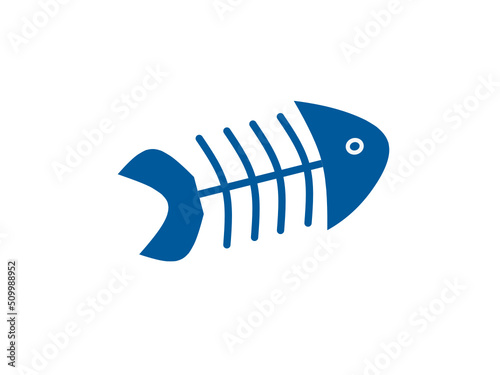 fishbone vector with simple design