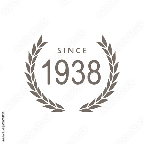 Since 1938 year symbol