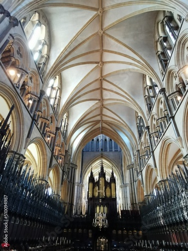interior Lincoln cathedral England UK