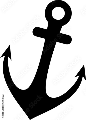 Black Boat Anchor llIllustration