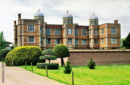 Elizabethan Tudor period Doddington Hall, near Lincoln, Lincolnshire, England. Built 1595 by architect Robert Smythson.