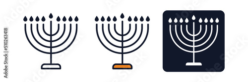 candelabrum. menorah icon symbol template for graphic and web design collection logo vector illustration