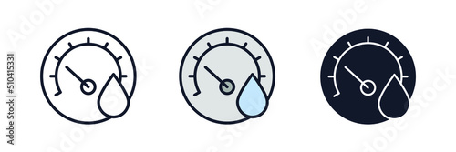 hygrometer icon symbol template for graphic and web design collection logo vector illustration