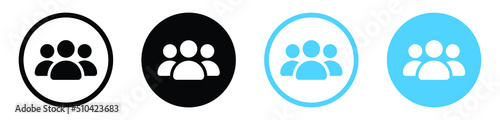 Group of people, squad icon - team user icon. three person symbol, group, Friends, people, users icon