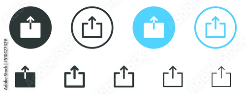 upload icon symbol swipe up icon button. Scroll arrow up icon sign - uploading file icon button, send, export icons