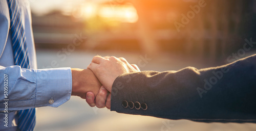 Lawyer partnership Businessman handshake together Notary lawfirm. Two Men Trust honesty business customer handshake promise respect partner. Diversity solidarity team Partner hands together teamwork