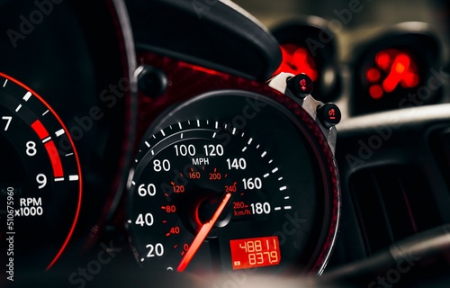 0 to 160 MPH speedometer