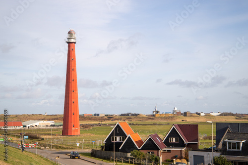 Lighthouse De Lange Jaap in Den Helder, the Netherlands