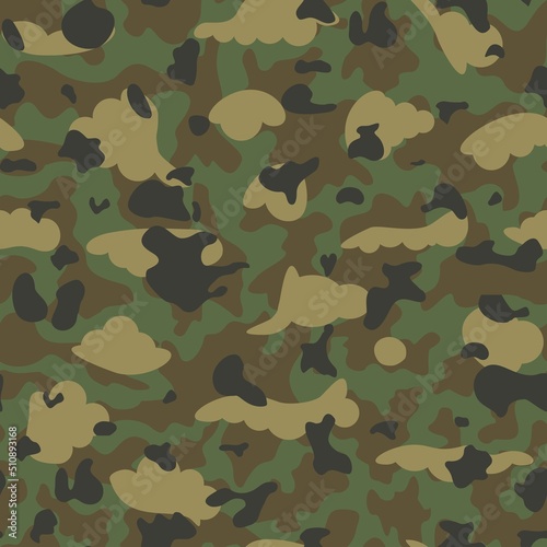 Urban vector camouflage, military shape texture, modern classic print pattern