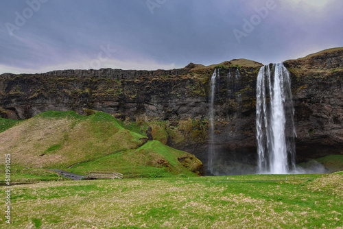 Piękny wodospad w Islandii
