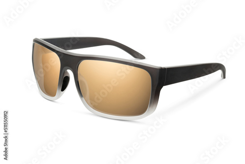 Sunglass | Beach Bronze color stylish sunglasses isolated on white background