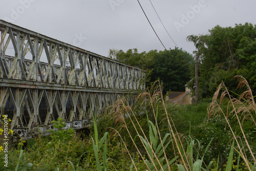 The Tucker Bailey Bridge in Saint Holaire Pettiville, Normandy