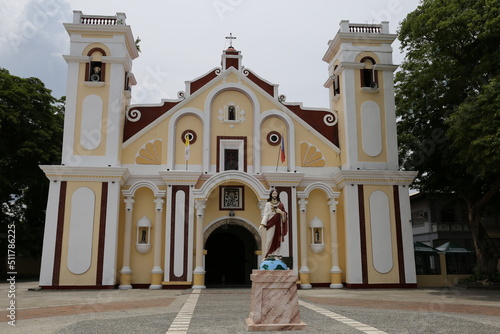 Die Kleine Basilika des Heiligen Nikolaus von Tolentino in Sinait, Porvinz Ilocos Süd, Philippinen