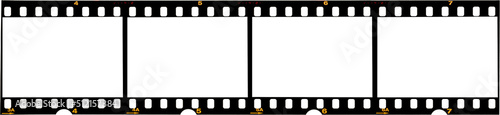 long 35mm filmstrip or border with empty frames