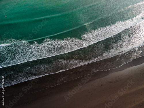 Raglan Black Sand Beach New Zealand