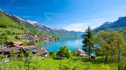 amazing view on Lake Brienz in Switzerland