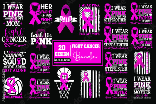 Fight Cancer Svg Design Bundle