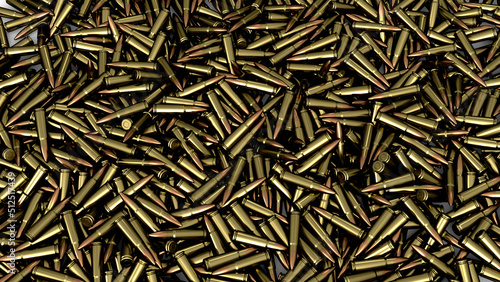 bullets or ammunition top view ammunition background 