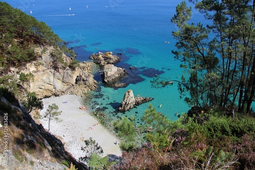 Beautiful seascape at Crozon in Brittany France