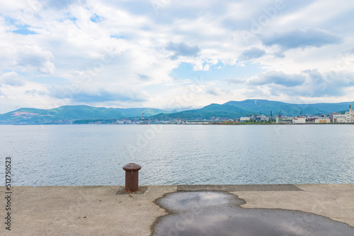 View of the Otaru Port in Otaru City, Hokkaido Circuit Prefecture, Japan.