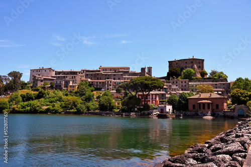 panorama Capodimonte lake of Bolsena Italy