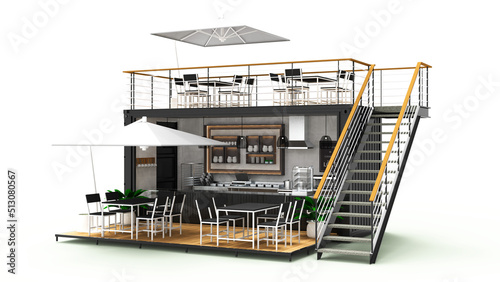 Container cafe and Restaurant Design