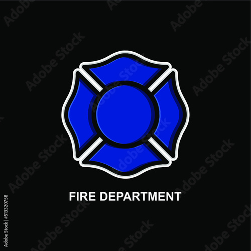Firefighter Rescue Isolated Vector Illustration