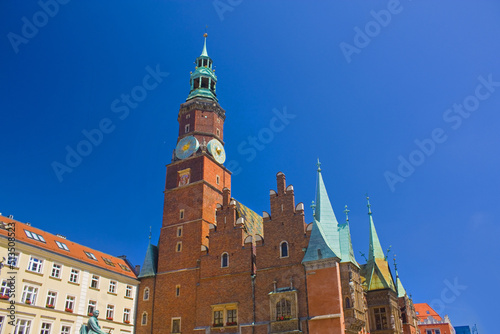 Old Town Hall on Market Square in Wroclaw, Poland