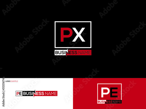 Colorful PX Logo Letter, Creative Square Px xp Logo Icon Vector Image Design Your Beautiful Business