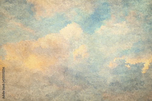 vintage watercolor clouds