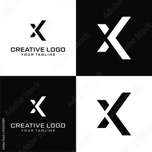 Creative letter x logo design vektor 