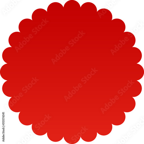 Red banner clipart design illustration