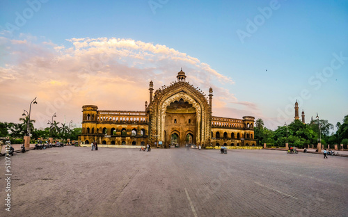 The Rumi Darwaza, in Lucknow, Uttar Pradesh, India, is an imposing gateway which was built by Nawab Asaf-Ud-Daula in 1784. 