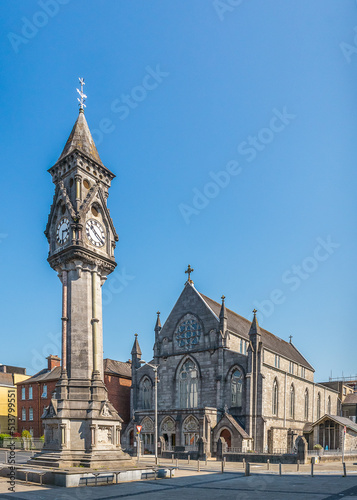 Tait's clock tower - historical landmark in Limerick, Ireland