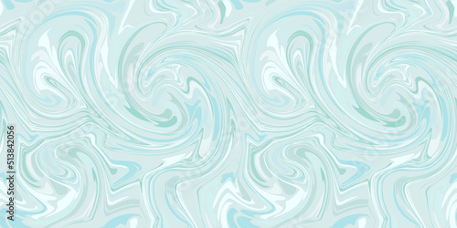 Seamless monochrome marble pattern. Abstract liquid wavy background.