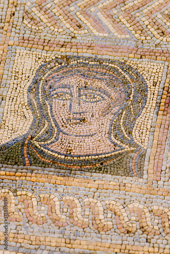 mosaico figurativo,casa de los surtidores, primera mitad del siglo II, Conimbriga, ciudad del Conventus Scallabitanus, distrito de Coimbra, Portugal