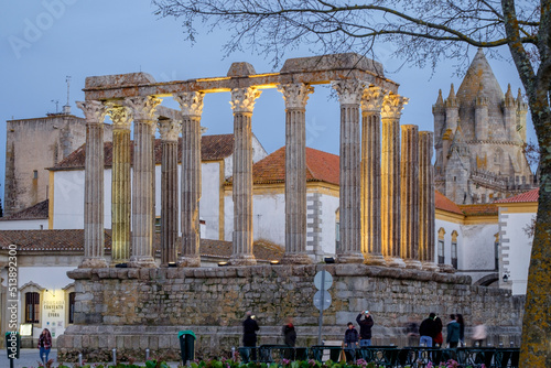 Templo romano de Évora, Templo de Diana, siglo I a.c., Évora, Alentejo, Portugal