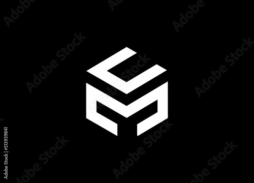 cm capital logo. letter cm capital business for company