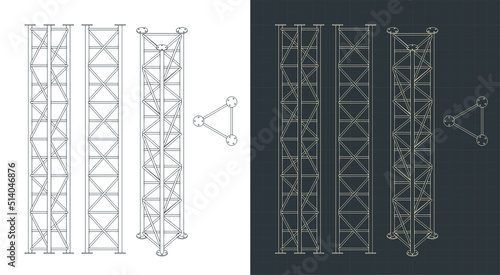 Removable metal modular truss blueprints
