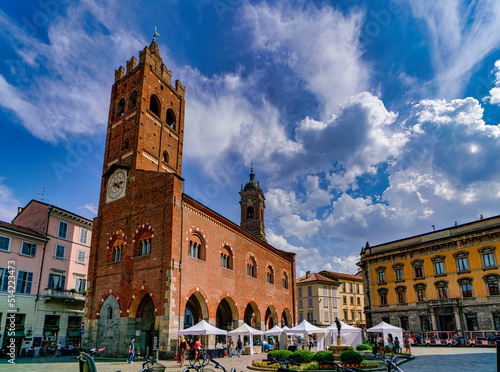 Monza,Italy 05292022 Ancient town hall in the city of Monza Lombardy Italy