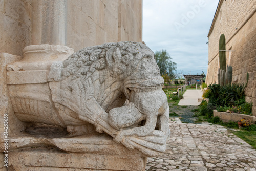 Old romanesque monastery San Leonardo di Siponto near Manfredonia, Gargano peninsula in Southern Italy