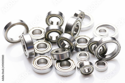 Group of different new bearings