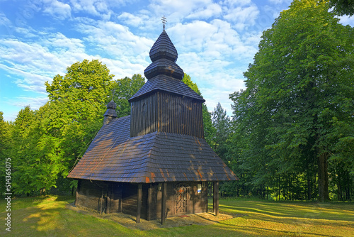 Ruska Bystra – Wooden Greek-Catholic church of Saint-Nicolas. Church is situated in the village of Ruska Bystra, church was constructed in wood in 1730, Slovakia