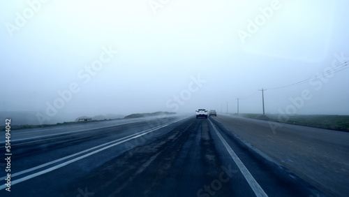 driving through the fog