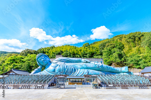 夏の南蔵院 涅槃像 福岡県篠栗町 Nanzoin in summer. Reclining Buddha. Fukuoka-ken Sasaguri town