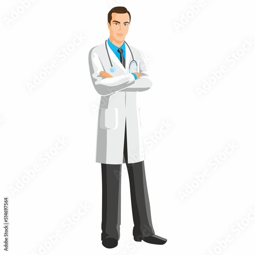 Lekarz z stetoskopem