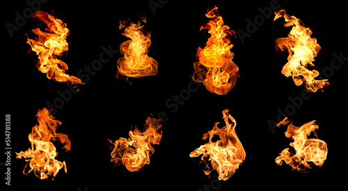 Fire flame heat burning