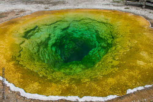Morning Glory pool in Yellowstone National Park
