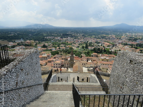 panorama dal Santuario della Fortuna Primigenia, Palestrina, Roma, Italia